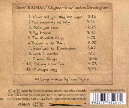 Goin´ Back to Birmingham (Blues & Boogie
