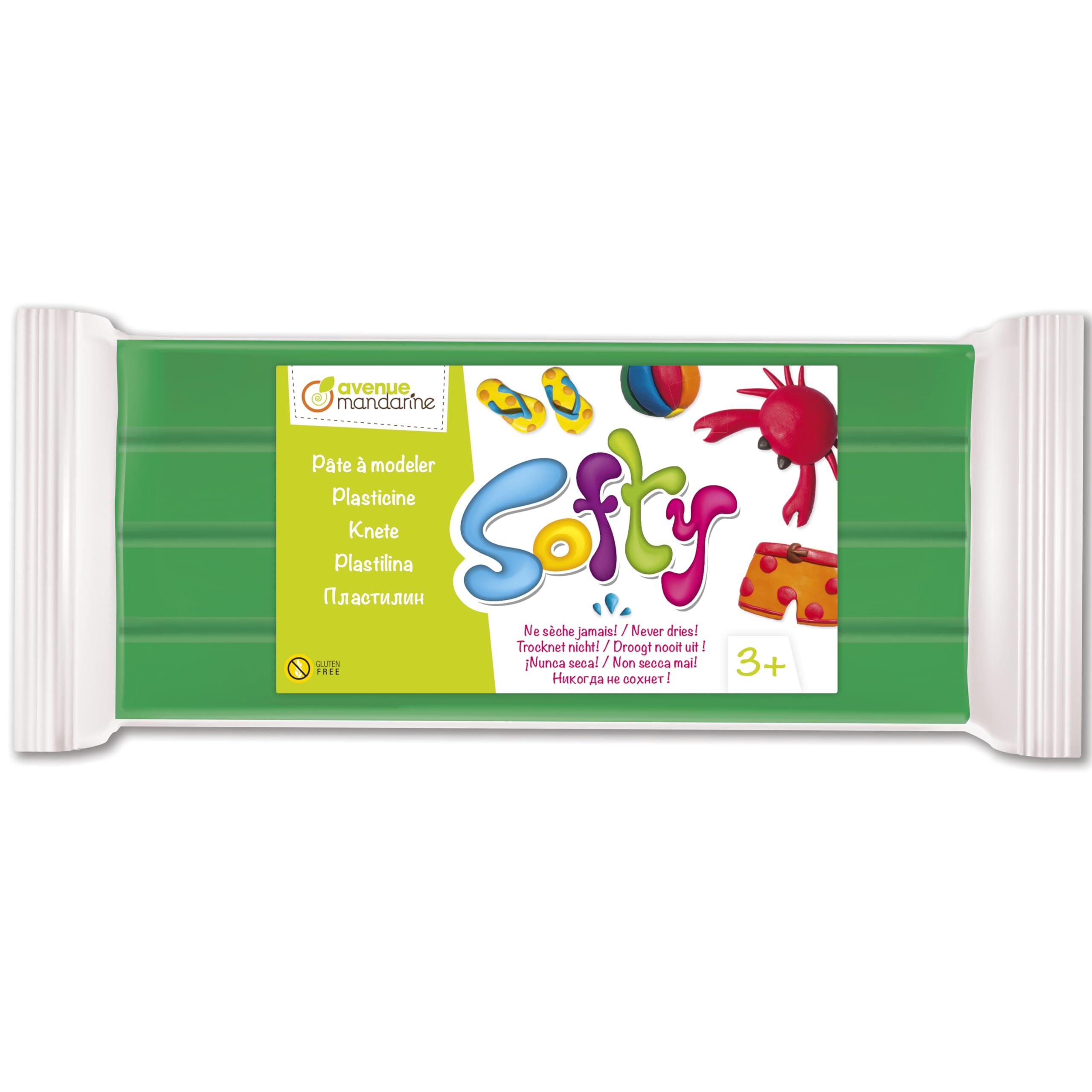 DARWI 1-delig Klei SOFTY 500 GRS. GROEN, GROEN