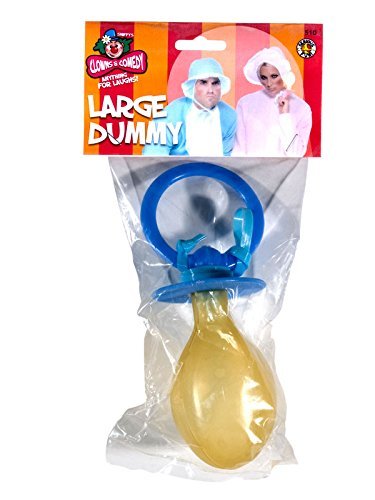 Smiffys Large Dummy, Soother, Assorted Pink or Baby Blue,