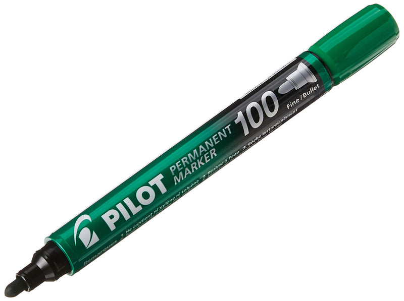 Permanent Marker Bullet Tip Green sca-100-g