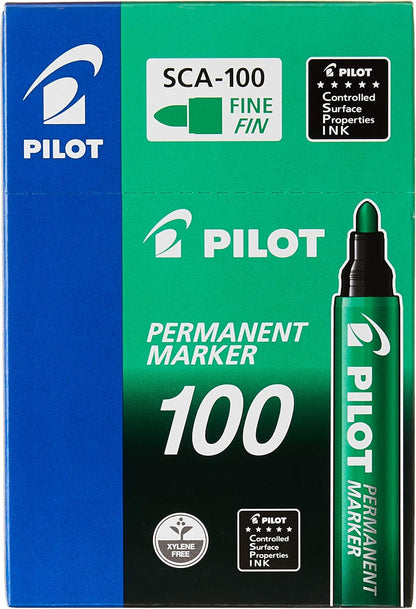 Permanent Marker Bullet Tip Green sca-100-g