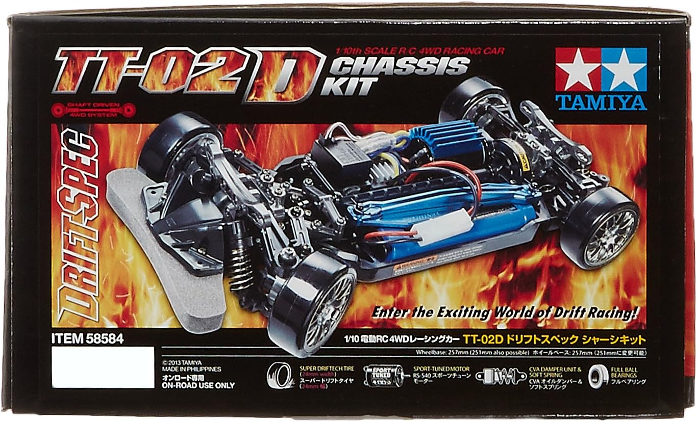 Tamiya 1: 10 TT 300058584 02D Drift Spec Chassis