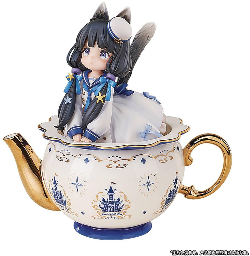 RIBOSE DLC Series Tea Time Cats Cow Cat Non-Scale ABS & PVC Porcelain Painted Complete Figure