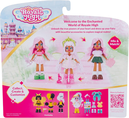 Royale High 3” School Spirit Fashion Pack: Science - Nature Series 1-1 Figure with 15 Accessories - Wings Become Rings - Virtual Item Code Included - Ages 5+