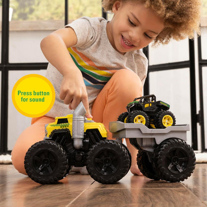 John Deere Kids 47640 JD MT Roaring REV UP Hauler, Multi