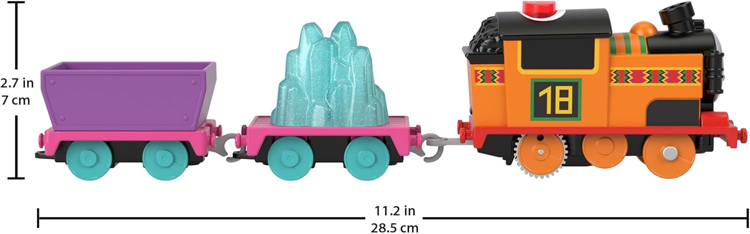 Thomas & Friends Motorized Toy Train Talking Nia Battery-Powered Engine with Sounds & Phrases for Kids 3+ Years, UK English Version, HYR78