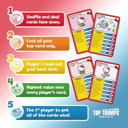 Top Trumps Hello Kitty Specials Card Game Discover Play With Hello Kitty and Discover All of Her Favourite Hobbies Educational Gift for Ages 6 Plus