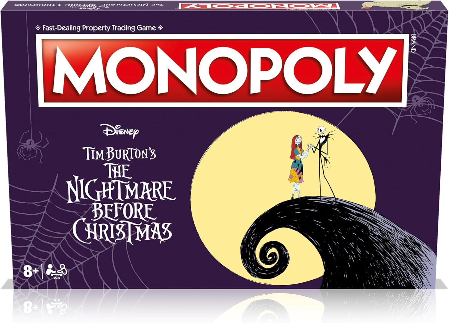 Winning Moves, Nightmare Before Christmas Monopoly Advance to Zero’s Tomb, Spiral Hill, Dr. Finkelstein’s Laboratory, Jack’s Tower and trade your way to success, makes great gift for ages 8 plus