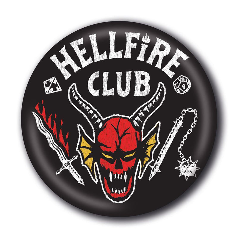 Stranger Things (Hellfire Club Black) 25Mm Badge