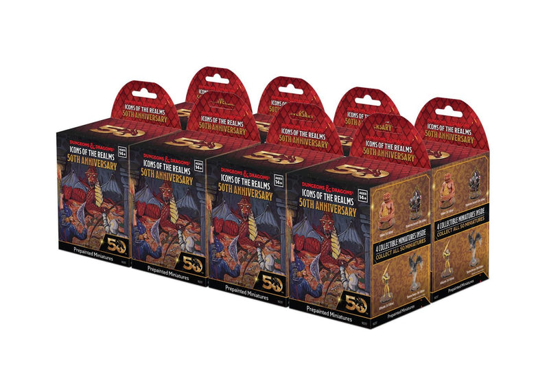 WizKids D&D Icons of The Realms: 50th Anniversary - 8 ct. Booster Brick | Dungeons and Dragons Miniatures | Blind Box | Set 31