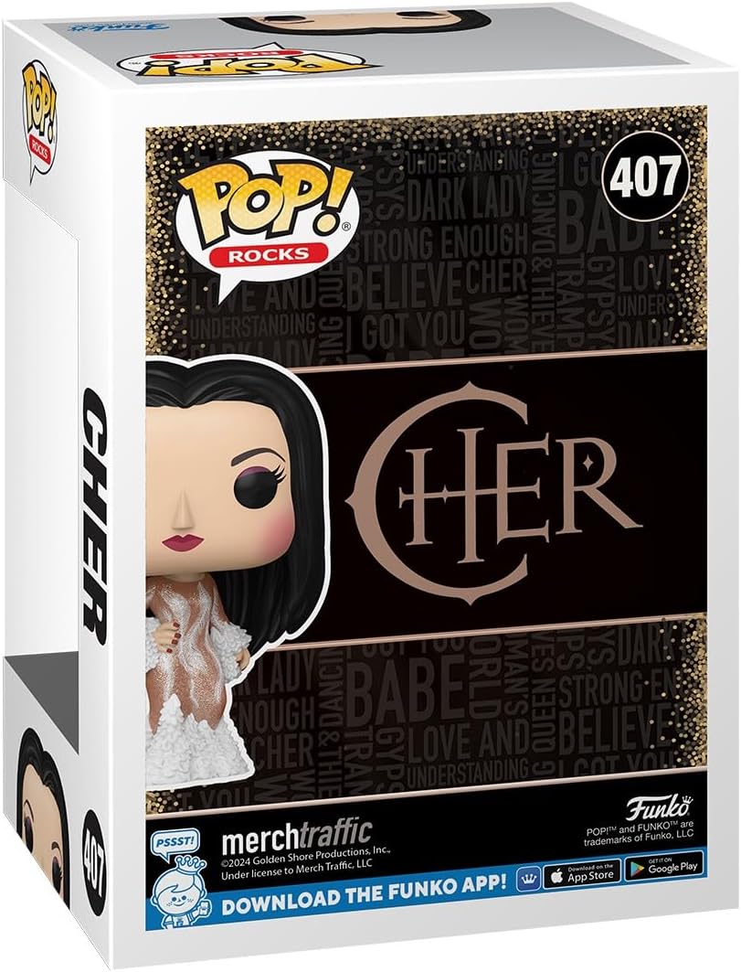 Funko Pop! Rocks: Cher - (Met Gala 1974) - Collectable Vinyl Figure - Gift Idea - Official Merchandise - Toys for Kids & Adults - Music Fans - Model Figure for Collectors and Display