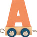 small foot Lettera trenino Polare A, trenino in legno combinabile a piacere, da decorare e regalare, 12571