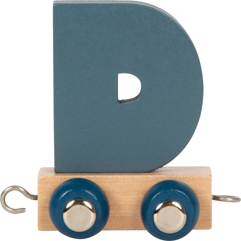 small foot Buchstabenzug Polar D aus Holz, Holzzug individuell kombinierbar, zum Dekorieren und Verschenken, 12574