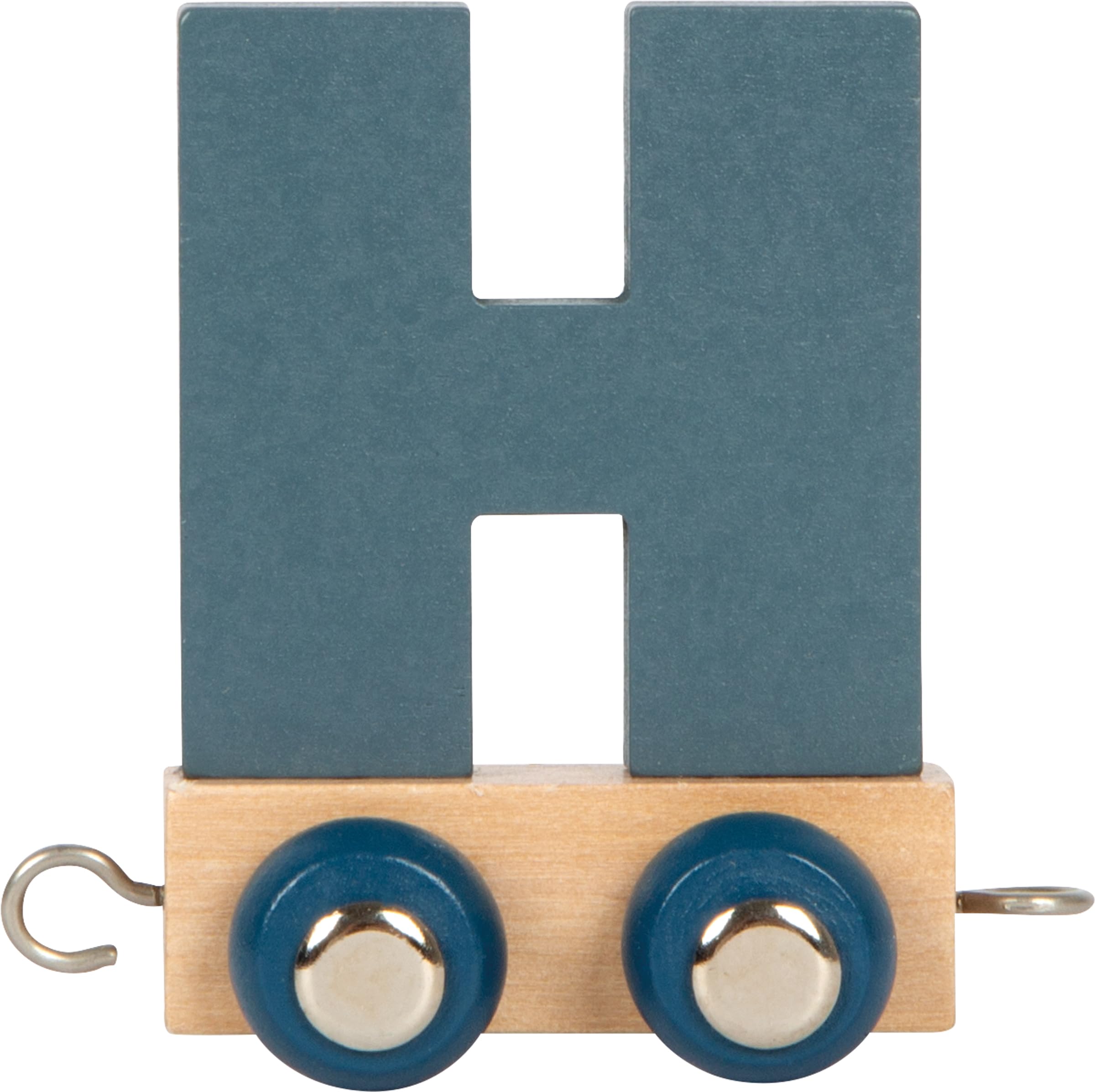 small foot letter trein Polar H van hout, kan individueel worden gecombineerd, om te versieren en cadeau te geven, 12578