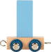 small foot Buchstabenzug Polar I aus Holz, Holzzug individuell kombinierbar, zum Dekorieren und Verschenken, 12579