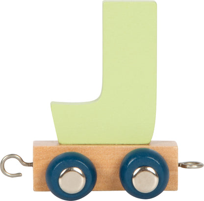 small foot Letters Train Polar J, Wood, Custom combinable Wooden Train for Decor or as a Gift, 12580
