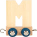 small foot Buchstabenzug Polar M aus Holz, Holzzug individuell kombinierbar, zum Dekorieren und Verschenken, 12583