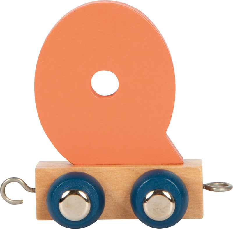 small foot Buchstabenzug Polar Q aus Holz, Holzzug individuell kombinierbar, zum Dekorieren und Verschenken, 12587