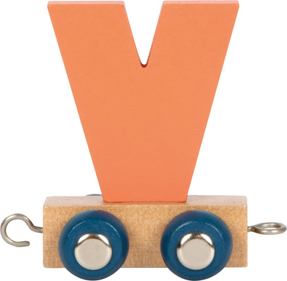 small foot Buchstabenzug Polar V aus Holz, Holzzug individuell kombinierbar, zum Dekorieren und Verschenken, 12592