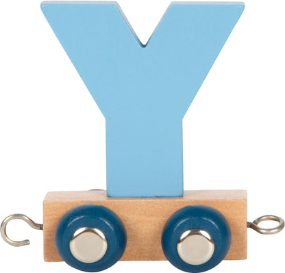 small foot Polar Y houten lettertrein, kan individueel worden gecombineerd, om te versieren en cadeau te geven, 12595