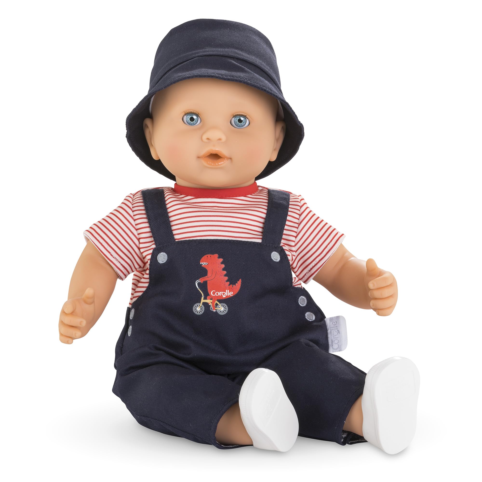 Corolle MGP Eliott 36cm Weichkörperpuppe mit langem Haar, inkl. Bürste, Schlafaugen, kann sitzen, Vanilleduft, 36cm, WB