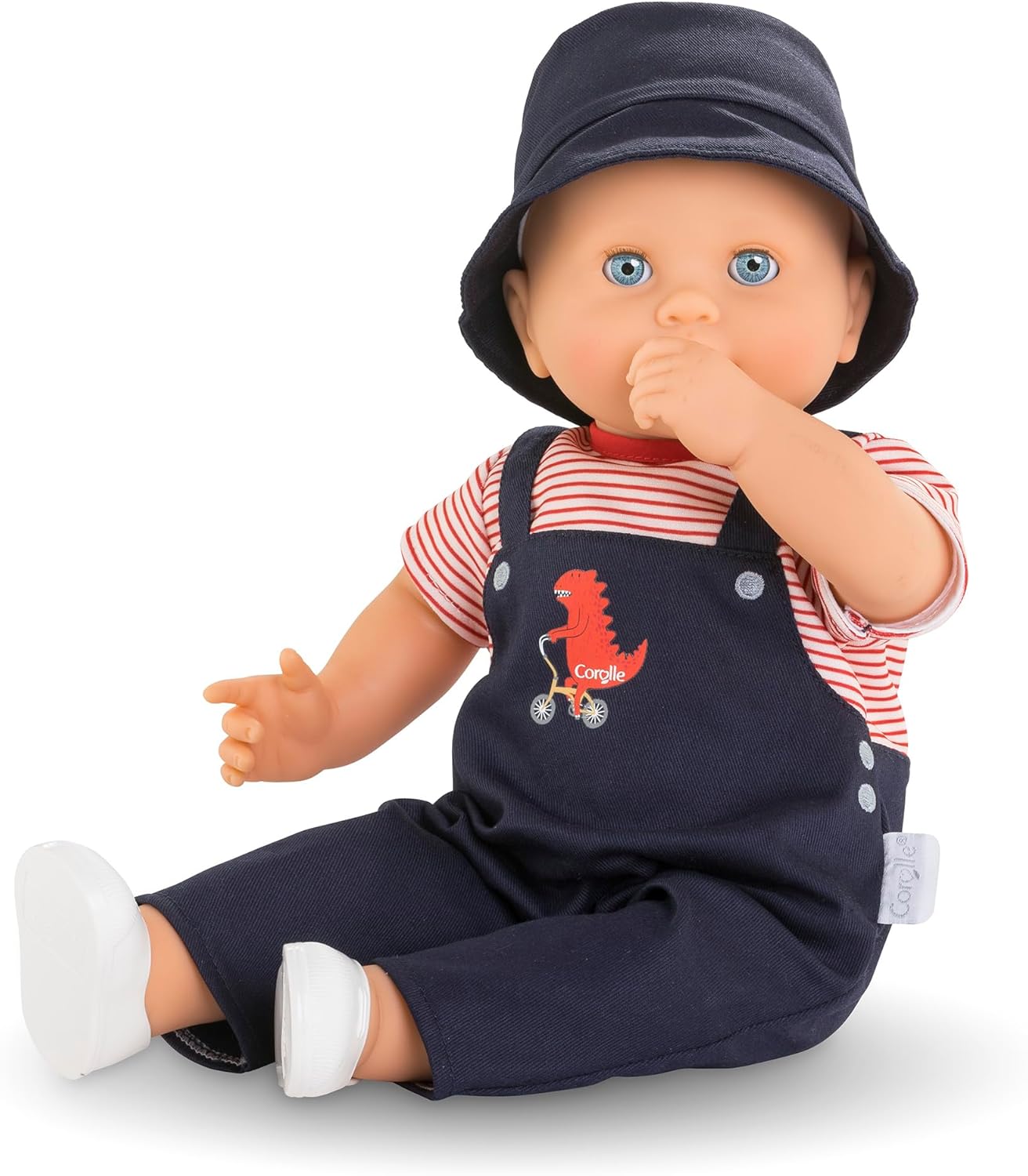 Corolle MGP Eliott 36cm Weichkörperpuppe mit langem Haar, inkl. Bürste, Schlafaugen, kann sitzen, Vanilleduft, 36cm, WB