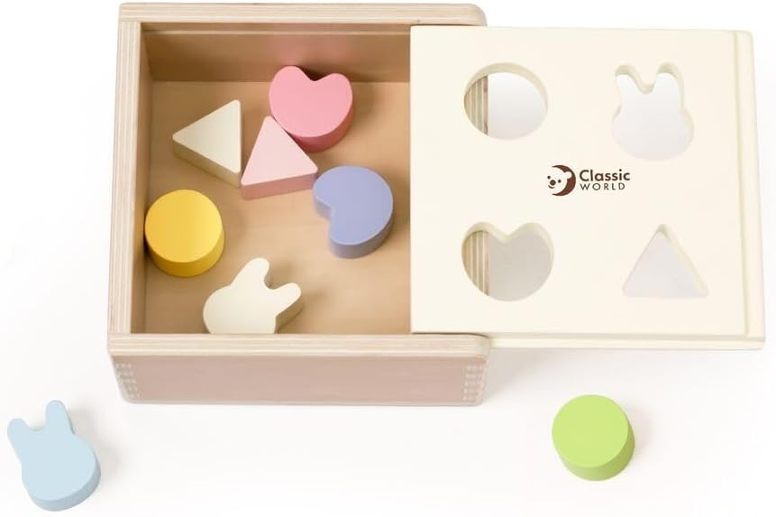 Classic World Arranging Mara Shape Wooden Shorter for Children