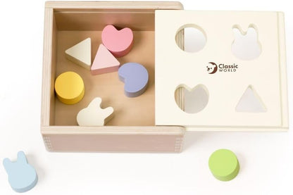 Classic World Arranging Mara Shape Wooden Shorter for Children