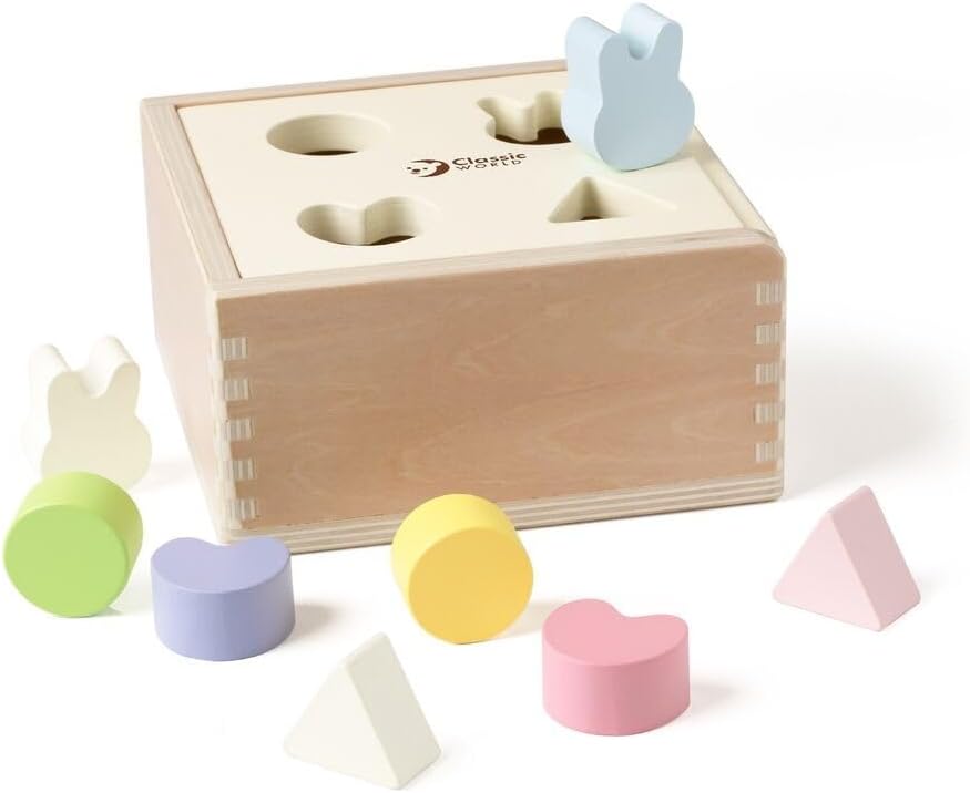 Classic World Arranging Mara Shape Wooden Shorter for Children