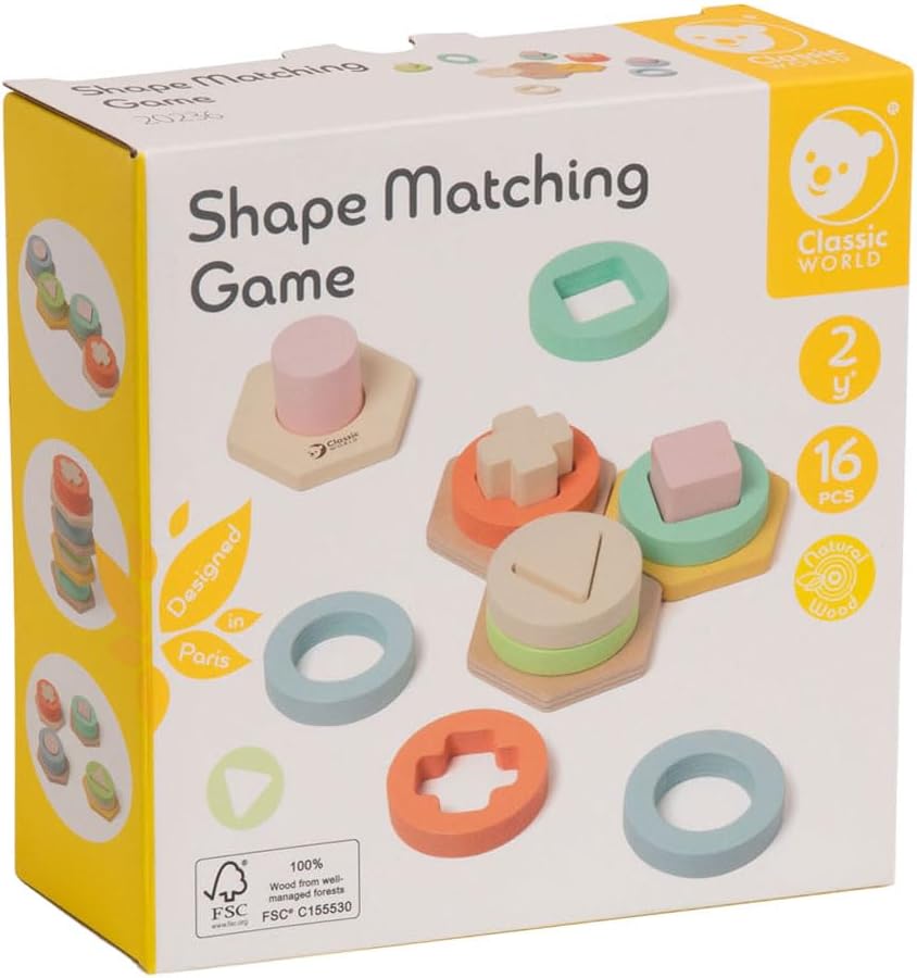 Classic World Mondo Forme Di Legno Match Gioco