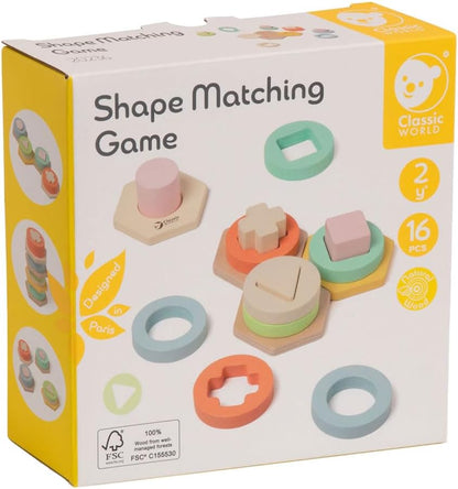 Classic World Mondo Forme Di Legno Match Gioco