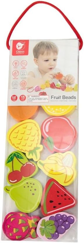 Classic World - Classic World Houten Rijgkralen Fruit 13dlg.