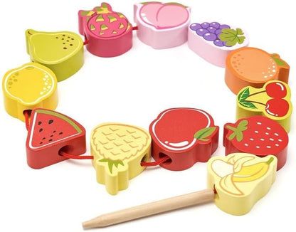Classic World - Classic World Houten Rijgkralen Fruit 13dlg.