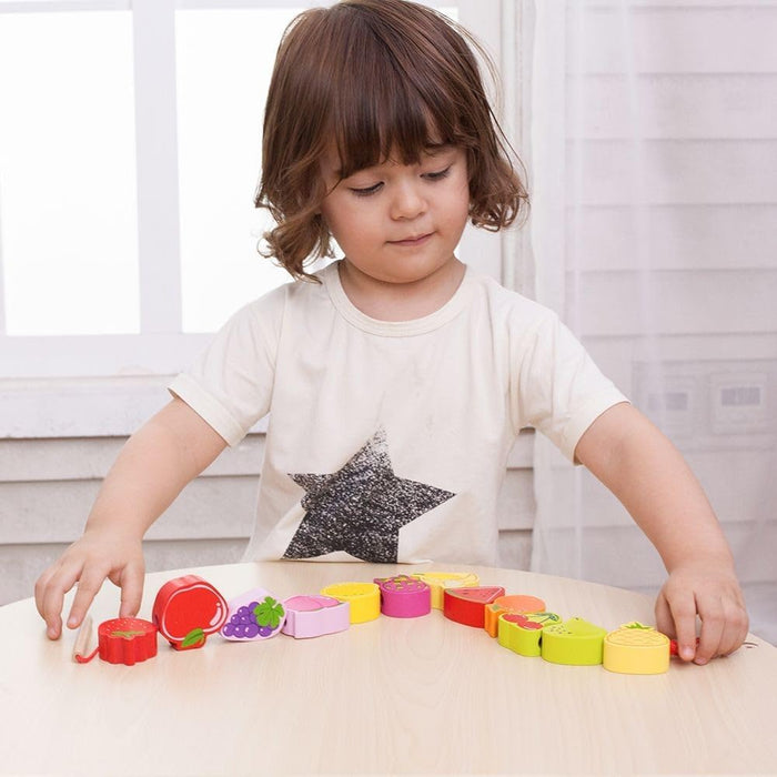 Classic World - Classic World Houten Rijgkralen Fruit 13dlg.