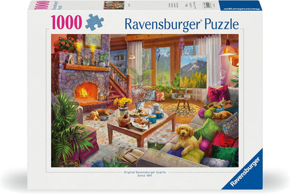 Ravensburger Puzzle 2D 1000 elementów: Przytulny pokój, Nowy Design