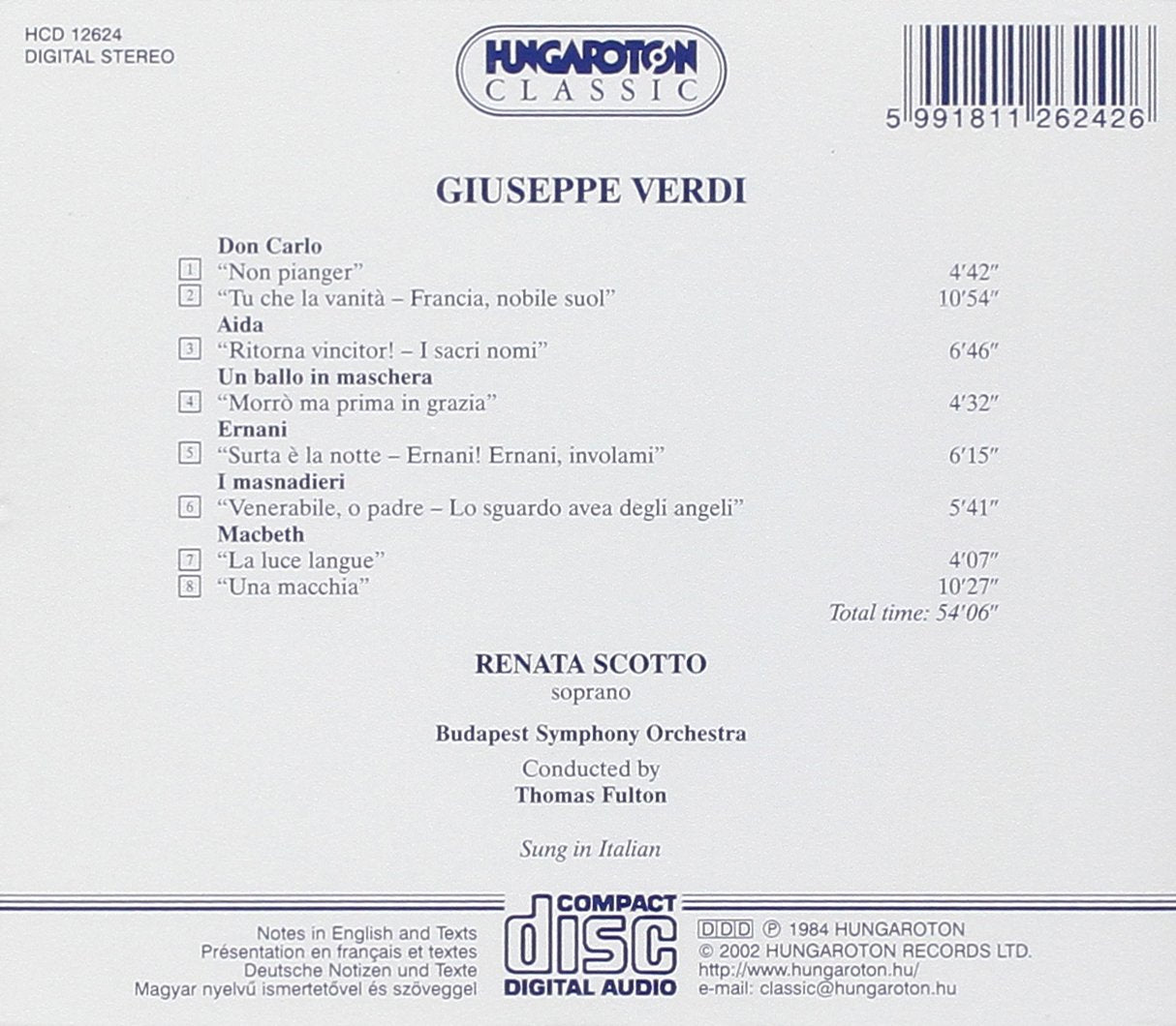 Verdi: Arias
