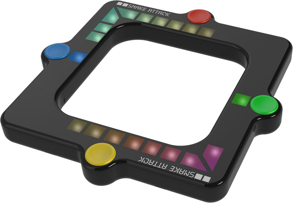 Snake Attack - Handheld Electronic Light up Game. 3 Game Play Modes. On the go fun! Addictive fidget toy!, Black