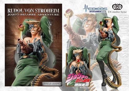 MediCos JoJo’s Bizarre Adventure: Battle Tendency - Rudol von Stroheim Statue Legend PVC Figure