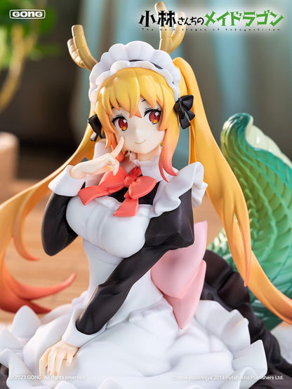 Gong Resonance Miss Kobayashi's Dragon Maid Tall, Total Height Approx. 7.1 inches (180 mm) (including Zabuton), PVC, ABS, Polyester, 1/7 Scale Painted Finished Figure