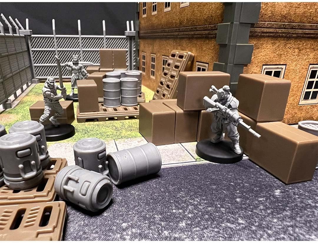 Monster Scenery: Industrial Cargo (Unpainted Tabletop Scenery Set