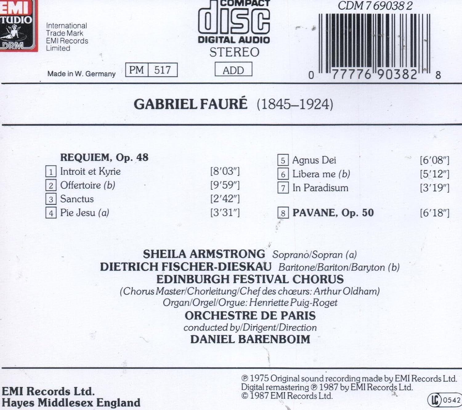Faure:Requiem, Pavane