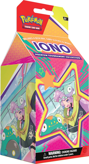 Pokémon TCG: Iono Premium Tournament Collection (1 Full-Art Foil Card, 3 Foil Cards & 6 Boosters)