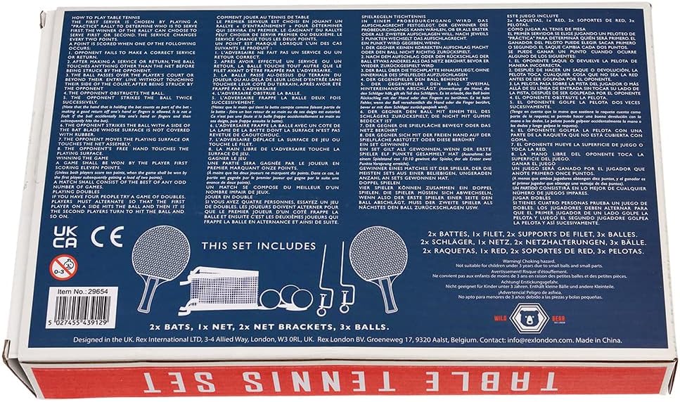 Wild Bear Table Tennis Set