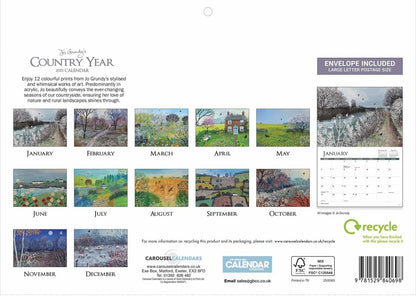 Jo Grundy Country Year A4 Calendar 2025 (PFP)