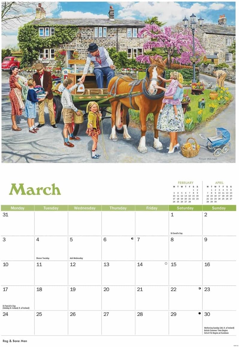 Golden Days Trevor Mitchell A4 Calendar 2025 (PFP)