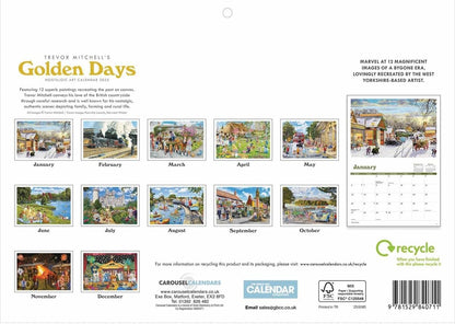 Golden Days Trevor Mitchell A4 Calendar 2025 (PFP)