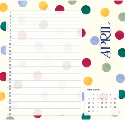 EB Birthday Candles Midi Calendar 2025 (PFP