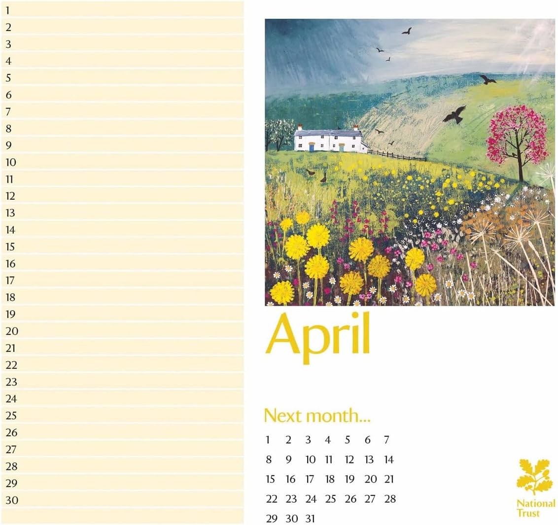National Trust - Jo Grundy Birthday Midi Calendar 2025 (PFP