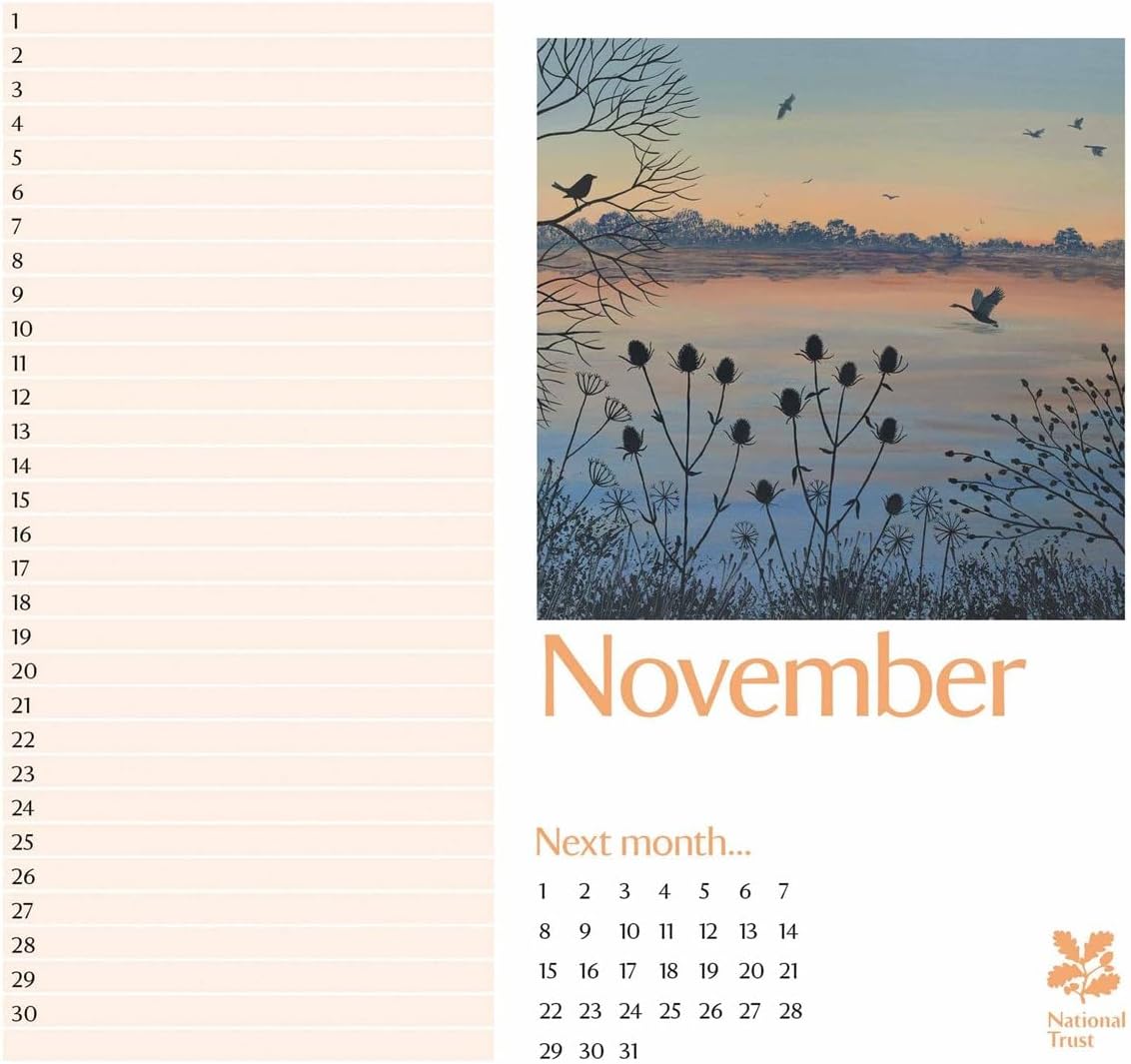 National Trust - Jo Grundy Birthday Midi Calendar 2025 (PFP