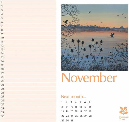 National Trust - Jo Grundy Birthday Midi Calendar 2025 (PFP
